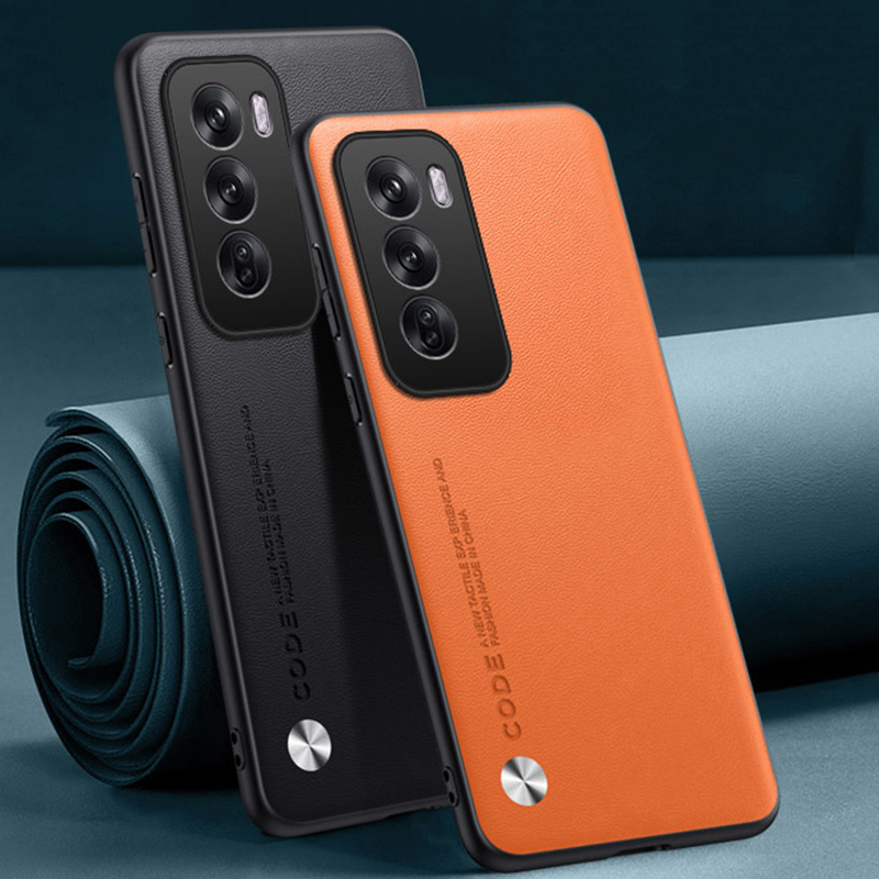 Oppo Reno 12 - Casing Kulit PU Mewah untuk OPPO