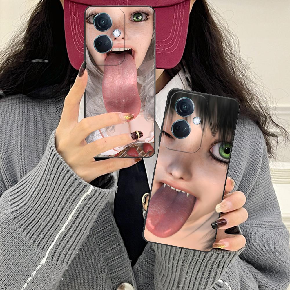 Oppo Reno 12 - Casing Ponsel Y2K Girl Teena CLMJ