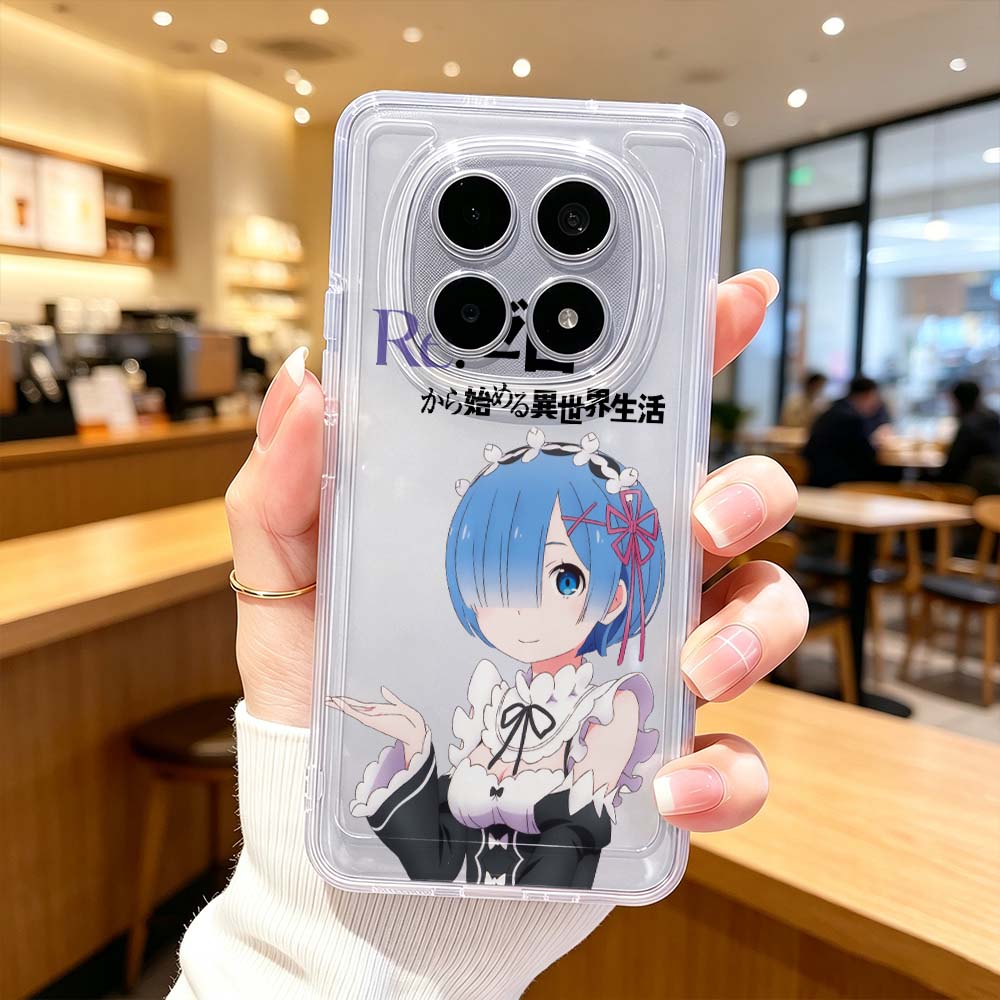 Xiaomi Poco X6 - Casing Pelindung Transparan Kartun Lucu Ram