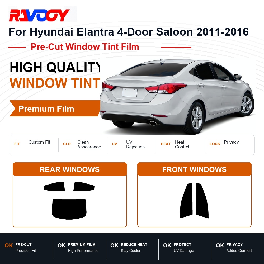 Privacy Screen Protector - Kaca Film Premium Pre-Cut Untuk Hyundai