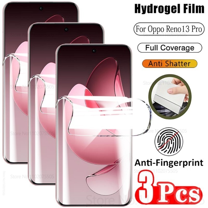 Oppo Reno 12 - 3 Pak Pelindung Layar Film Hidrogel