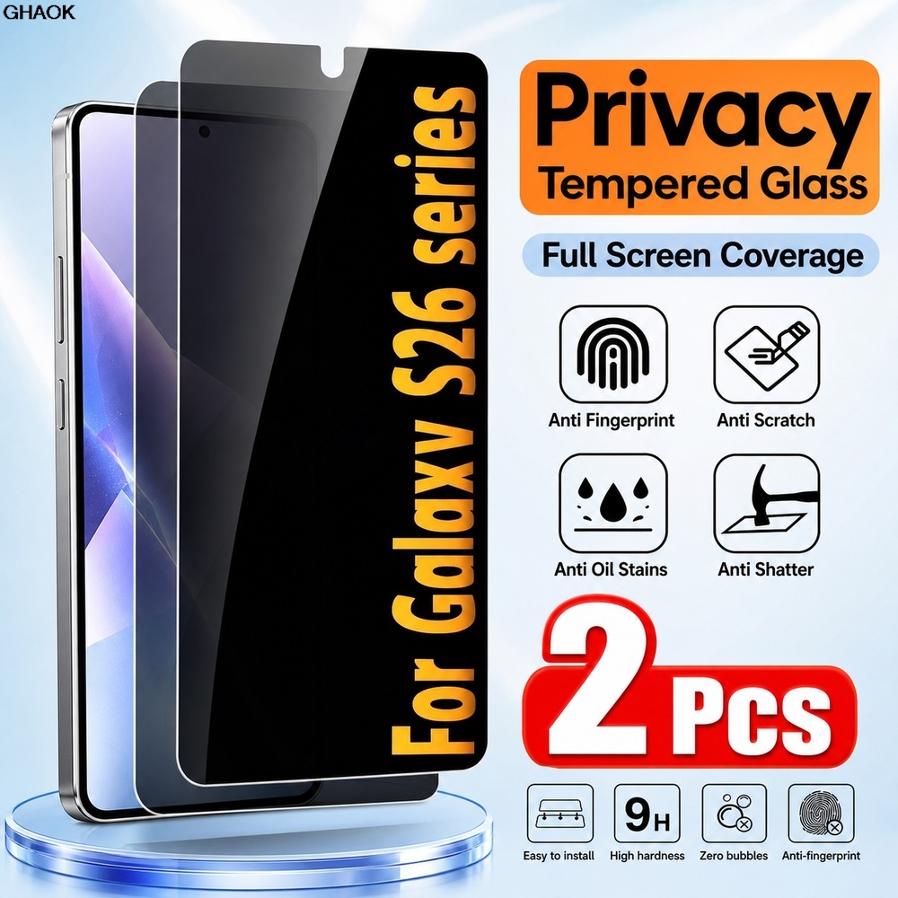 Privacy Screen Protector - 2PCS Kaca Tempered Privasi Untuk Samsung