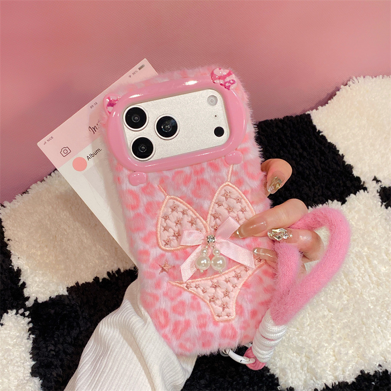 Apple Iphone 15 - Casing HP Mewah Motif Bikini Leopard