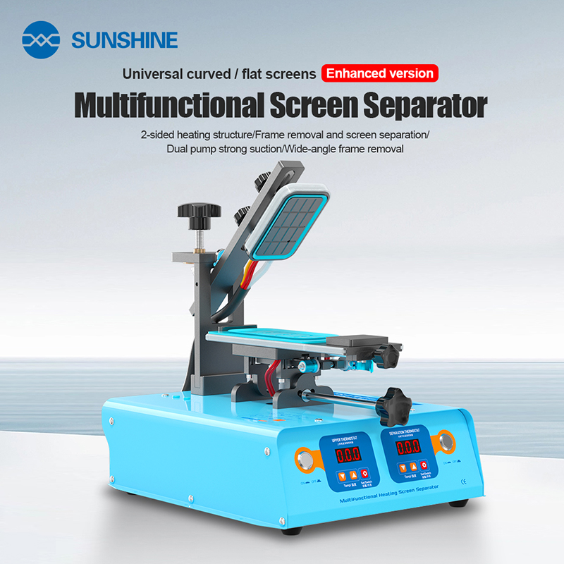 Screen Protector Cutter - SUNSHINE S-918M, mesin pemisah layar termal