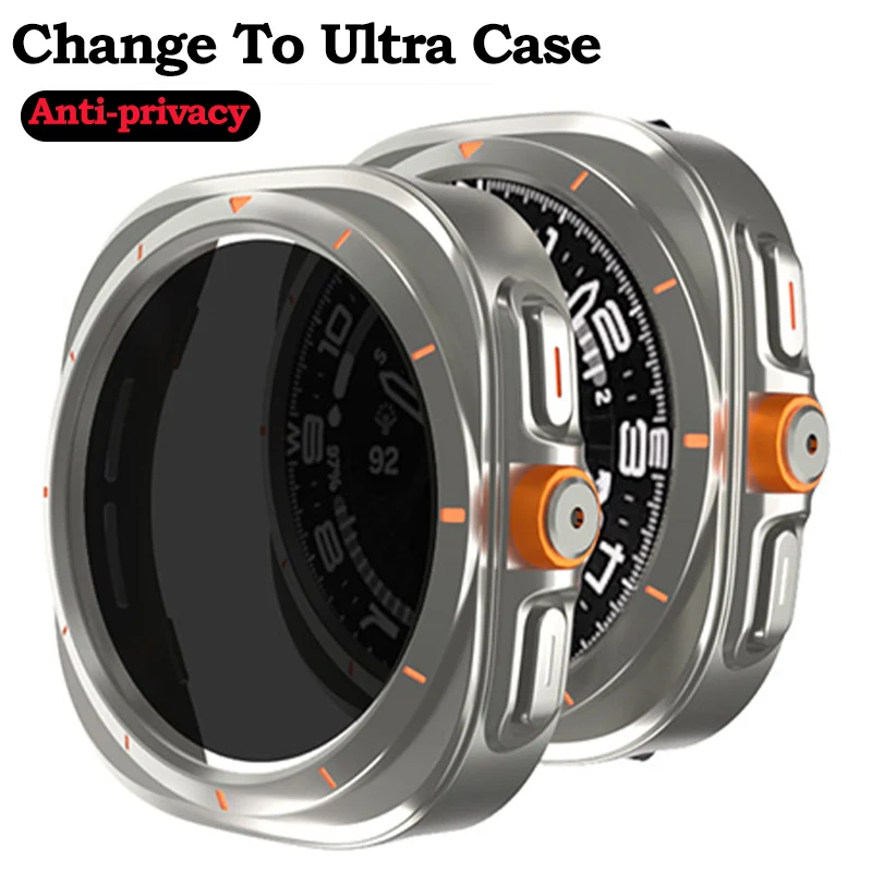 Privacy Screen Protector - Casing kaca Tempered + casing privasi