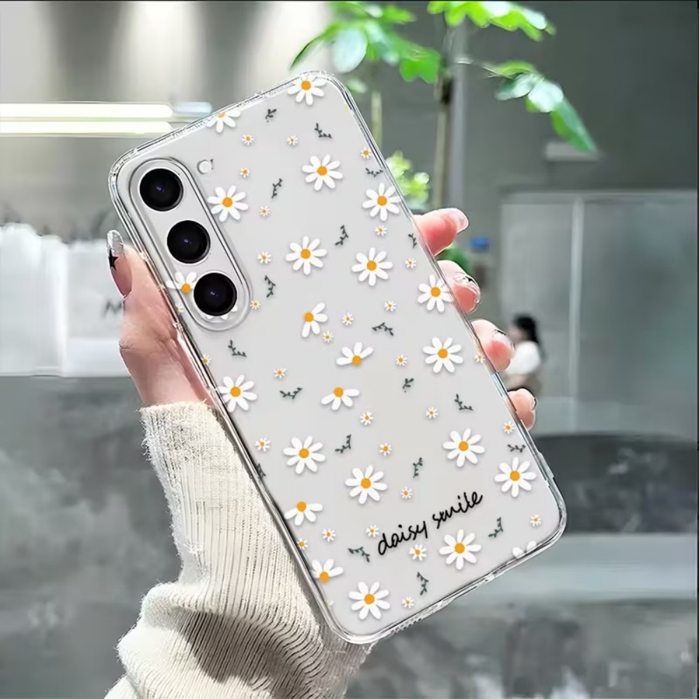 Samsung Galaxy A55 - Casing Ponsel Bunga Daisy Putih Kuning
