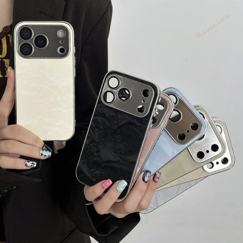 Casing Ponsel Kulit Mewah Berl - Camera Lens Protector ulasan dan harga