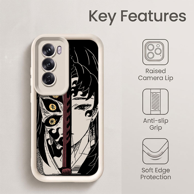 Casing Ponsel Silikon Anti Gun - Oppo Reno 12 ulasan dan harga